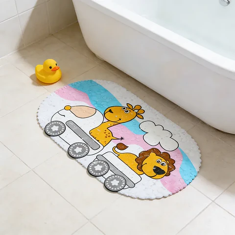 Alfombra Antideslizante para Baño Infantil 33x64 cm