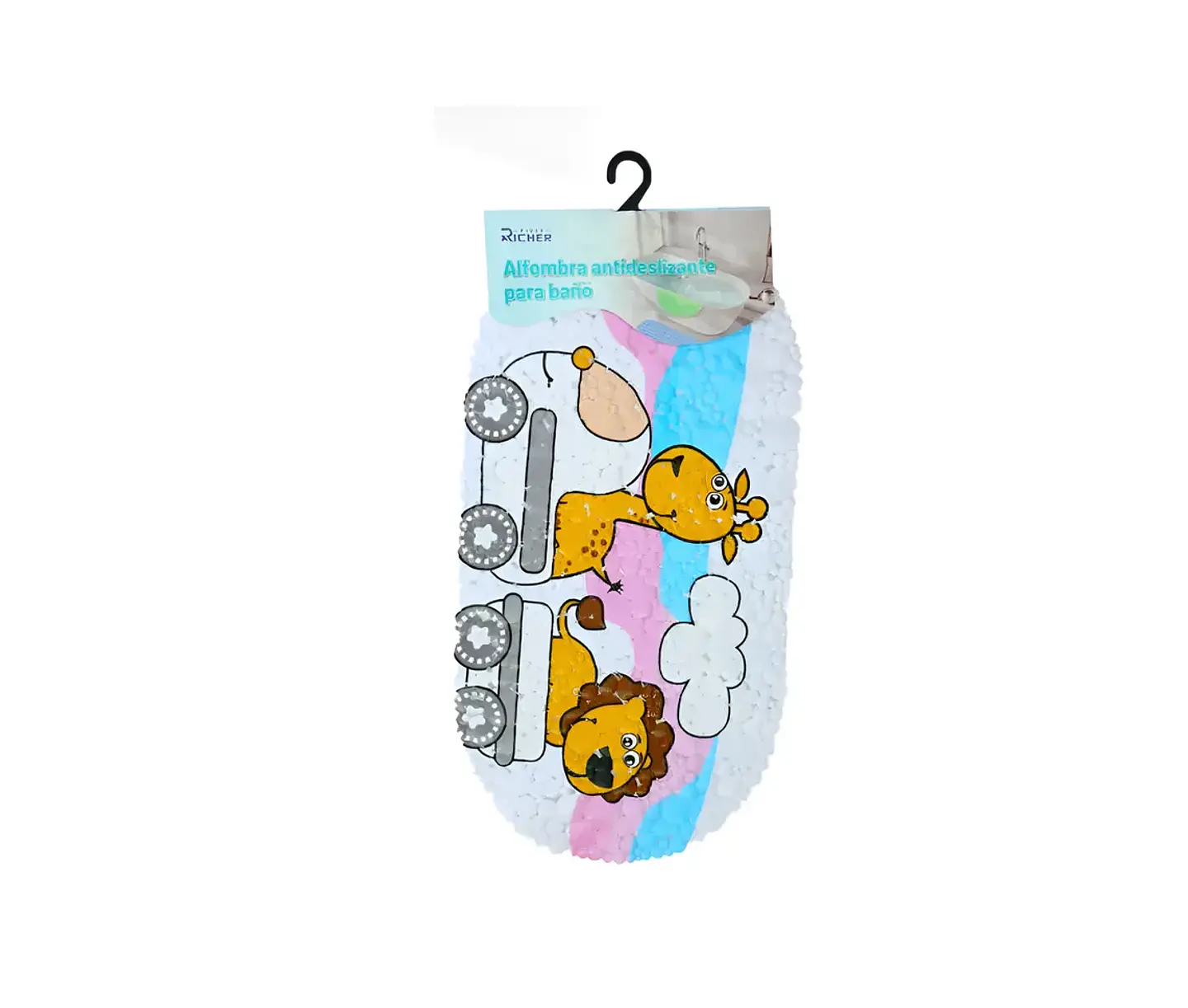 Alfombra Antideslizante para Baño Infantil 33x64 cm 2