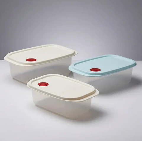 Set 3 Contenedores Alimentos Plásticos Herméticos Con Válvula