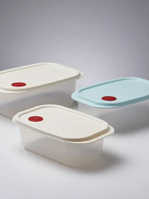 Set 3 Contenedores Alimentos Plásticos Herméticos Con Válvula