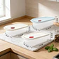 Set 3 Contenedores Alimentos Plásticos Herméticos Con Válvula - Miniatura 5