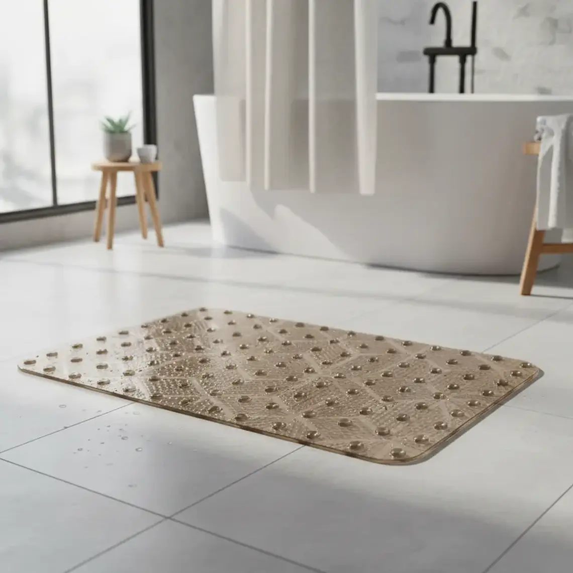 Alfombra Antideslizante para Baño 35x68 cm con Ventosas 3