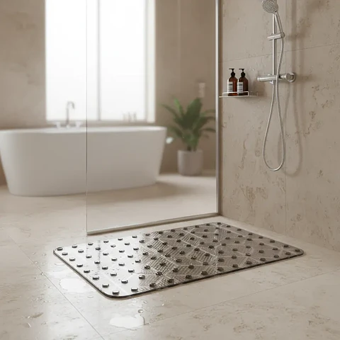 Alfombra Antideslizante para Baño 35x68 cm con Ventosas