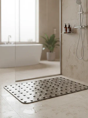 Alfombra Antideslizante para Baño 35x68 cm con Ventosas