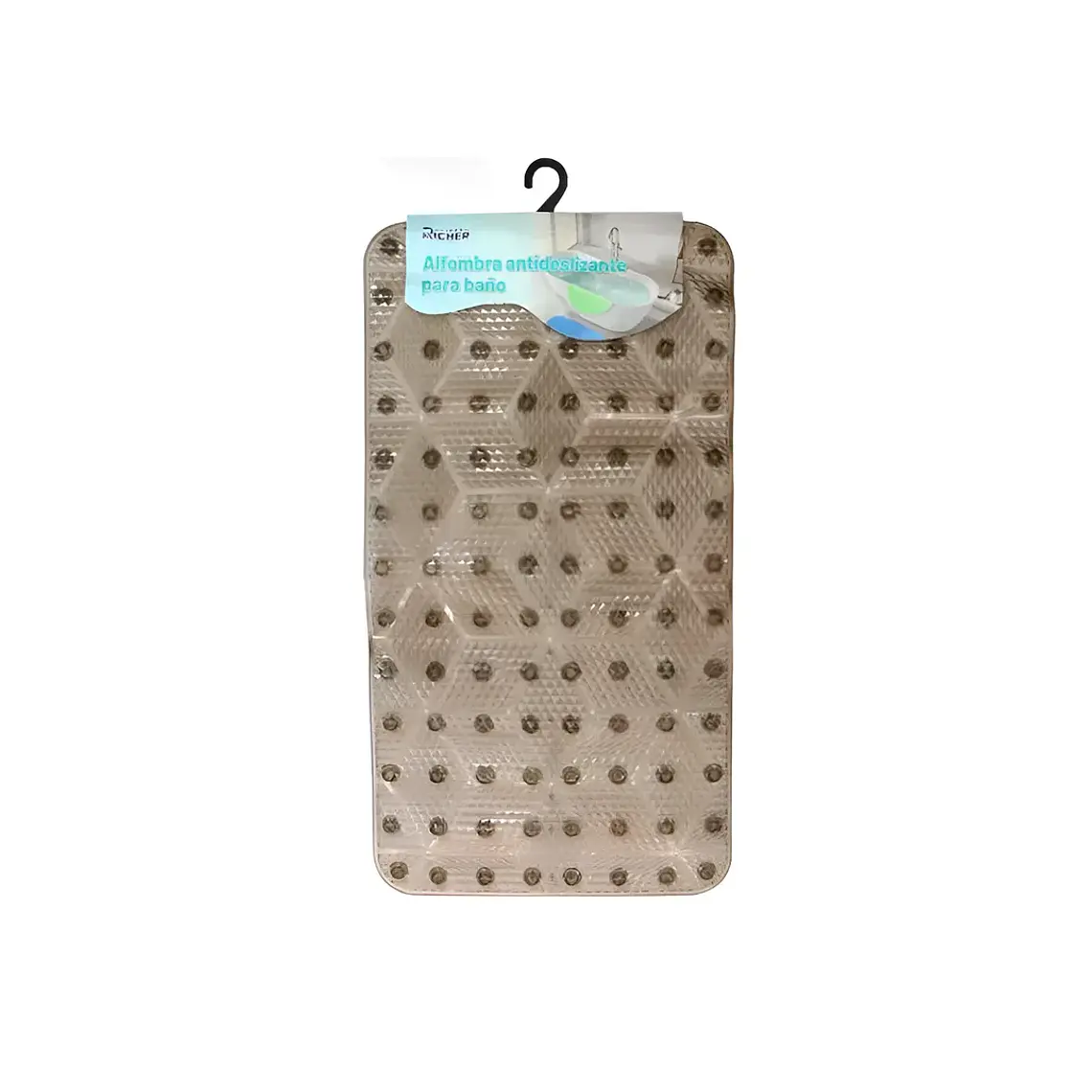 Alfombra Antideslizante para Baño 35x68 cm con Ventosas 5