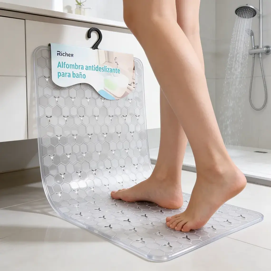Alfombra Antideslizante para Baño 67X37CM 1