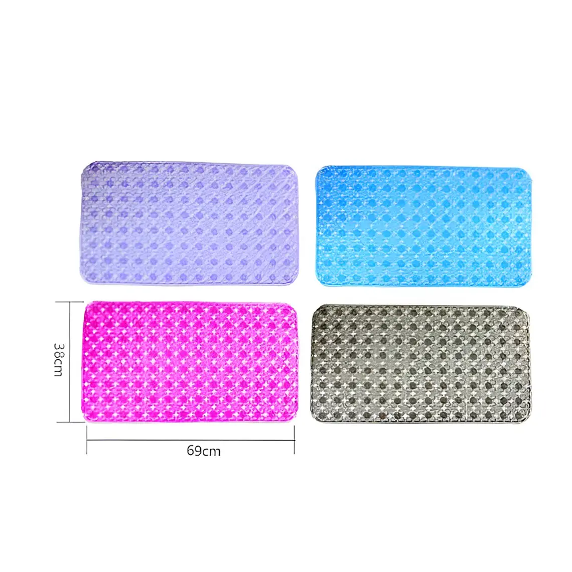 Alfombra antideslizante para tina 69x38 cm 4
