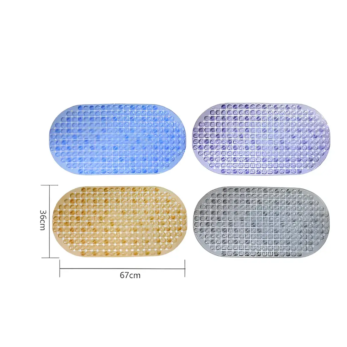 Alfombra antideslizante para tina 67x36 cm Genérica 3