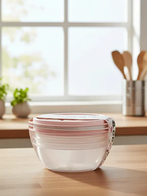 Set Pote Contenedor De Alimentos Redondo 3pcs