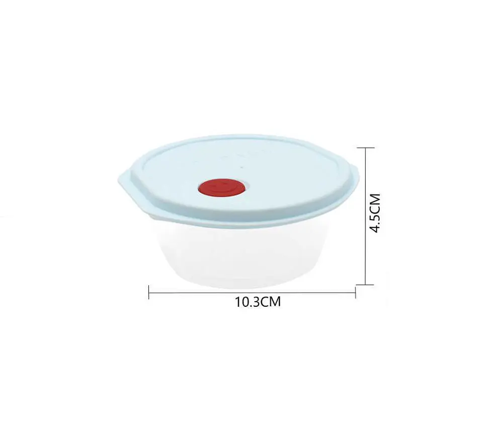 Set Pote Contenedor De Alimentos Redondo 3pcs 3