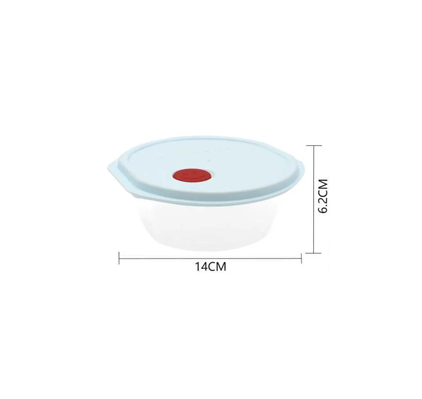Set Contenedor Hermético Redondo con Tapa 3pcs 3