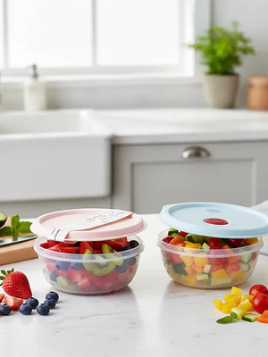 Set Contenedor Hermético Redondo con Tapa 3pcs