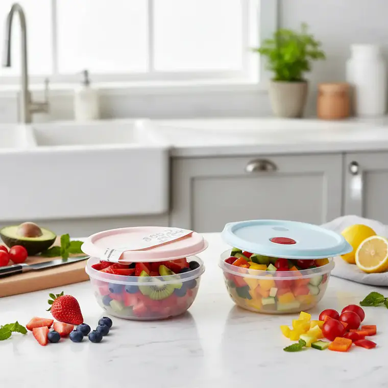 Set Contenedor Hermético Redondo con Tapa 3pcs 1