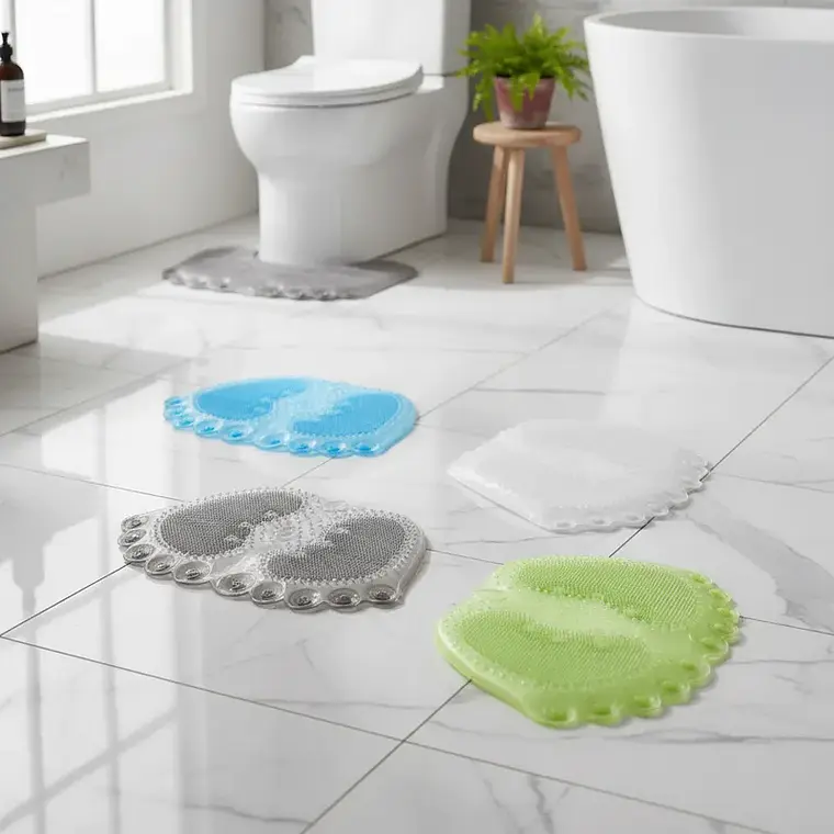 Alfombra Antideslizante para Ducha 35x55 cm con Ventosas 2