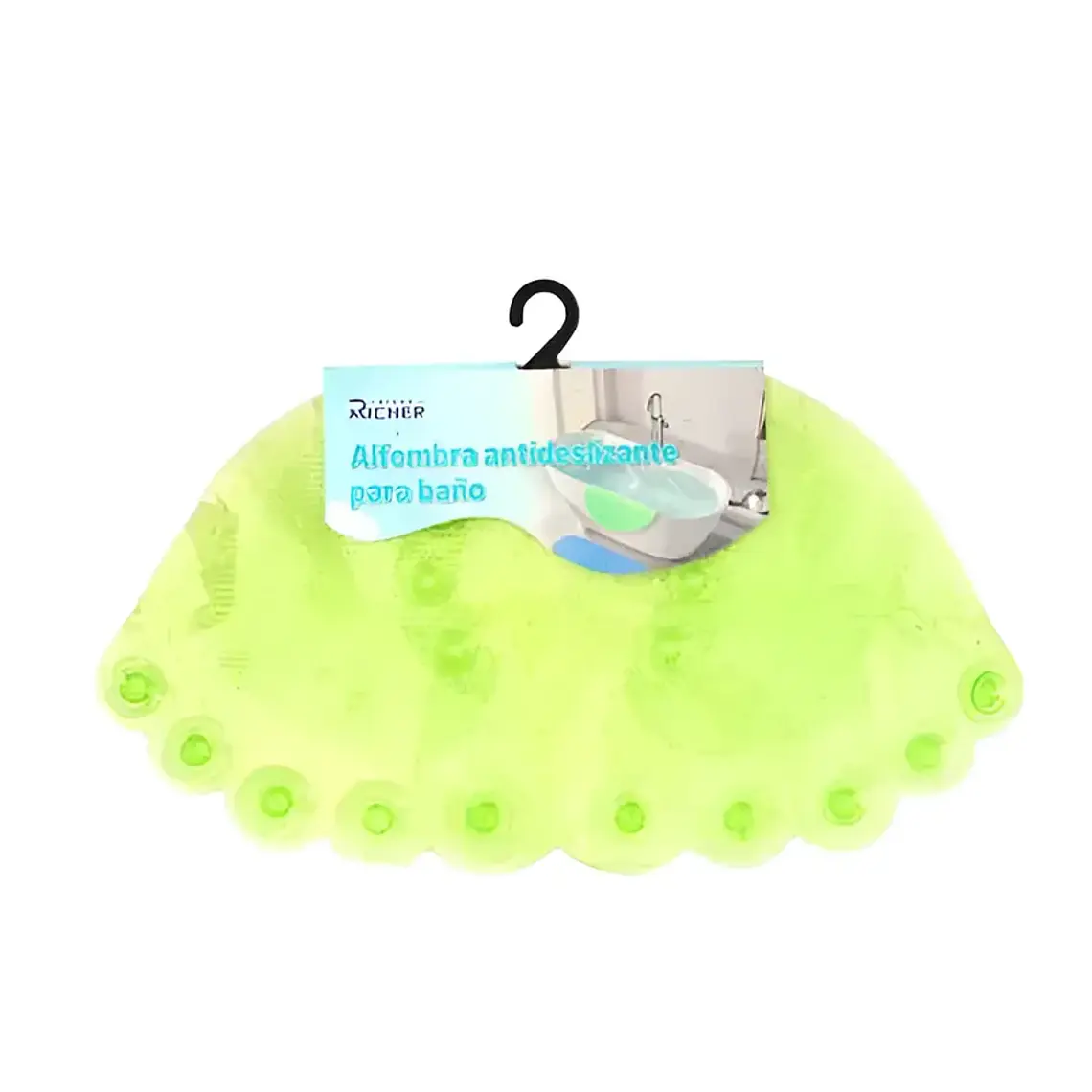 Alfombra Antideslizante para Ducha 35x55 cm con Ventosas 5