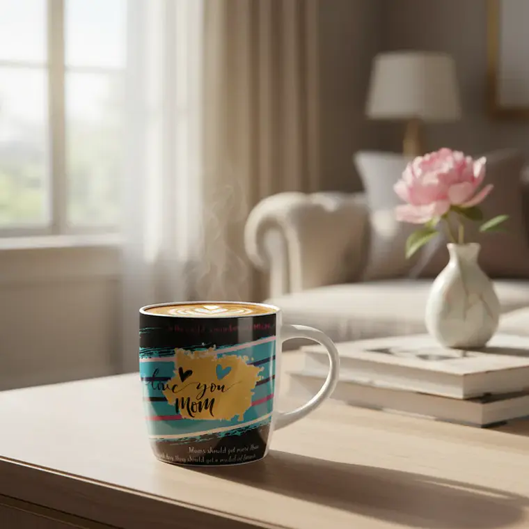 Set x6 Tazón De Cerámica Regalo Para Mamá Diseño 4