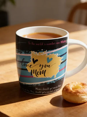 Set x6 Tazón De Cerámica Regalo Para Mamá Diseño