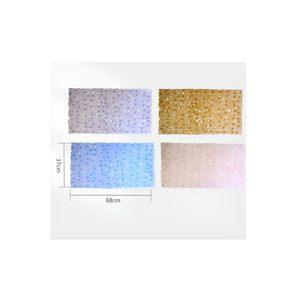 Alfombra Antideslizante para Baño 37x68 cm con Ventosas 5