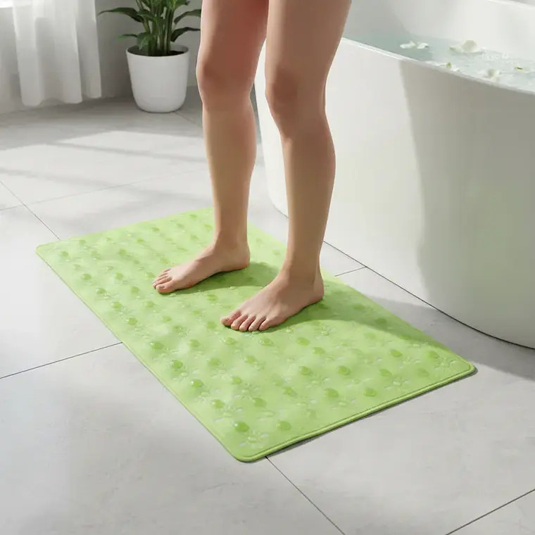 Alfombra de baño rectangular 68x38 cm genérica 2