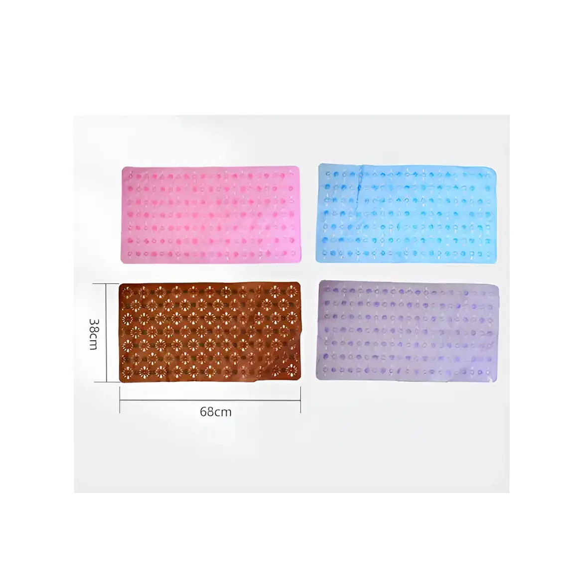 Alfombra de baño rectangular 68x38 cm genérica 5