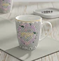 Set x6 Tazón De Cerámica Día De La Madre Mamá Diseño Floral - Miniatura 4