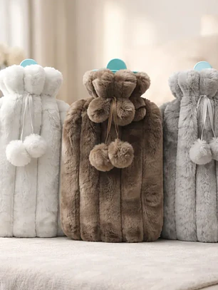 Guatero Bolsa De Agua Caliente 2 Litros Con Funda De Peluche