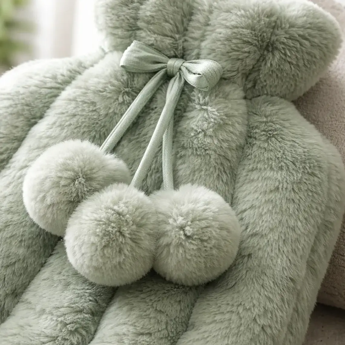 Guatero Bolsa De Agua Caliente 2 Litros Con Funda De Peluche 7