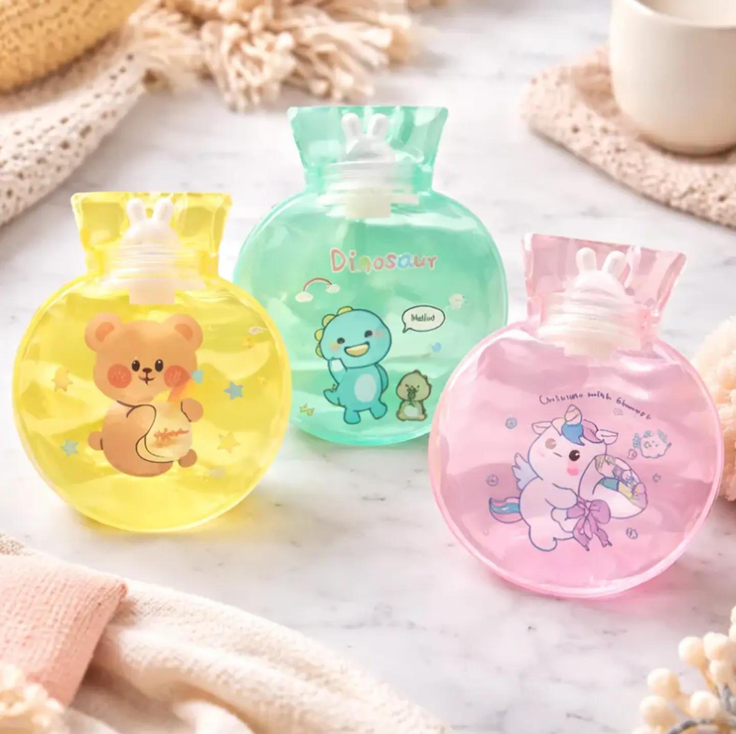 Set 12 Mini Guatero De Mano Kawaii 300ml  2