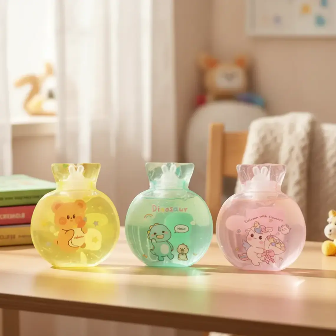 Set 12 Mini Guatero De Mano Kawaii 300ml  1