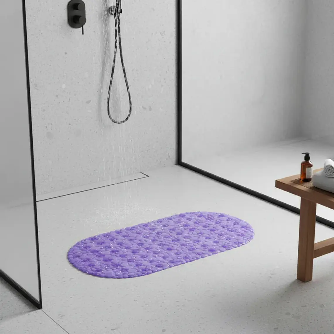 Alfombra Antideslizante para Baño 33x64 cm 2