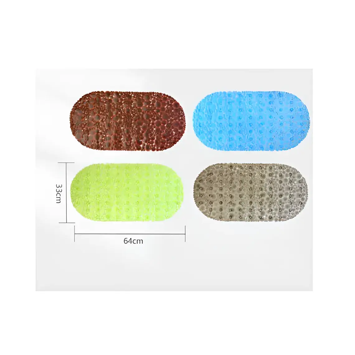 Alfombra Antideslizante para Baño 33x64 cm 4