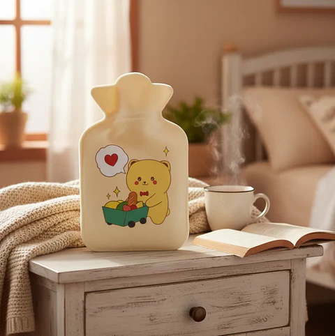 Guatero De Mano 300ml Con Funda De Felpa Diseños Kawaii  12pcs