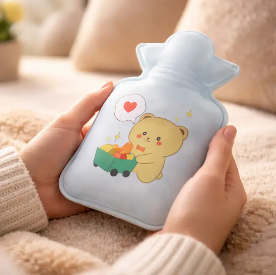Guatero De Mano 300ml Con Funda De Felpa Diseños Kawaii  12pcs 4