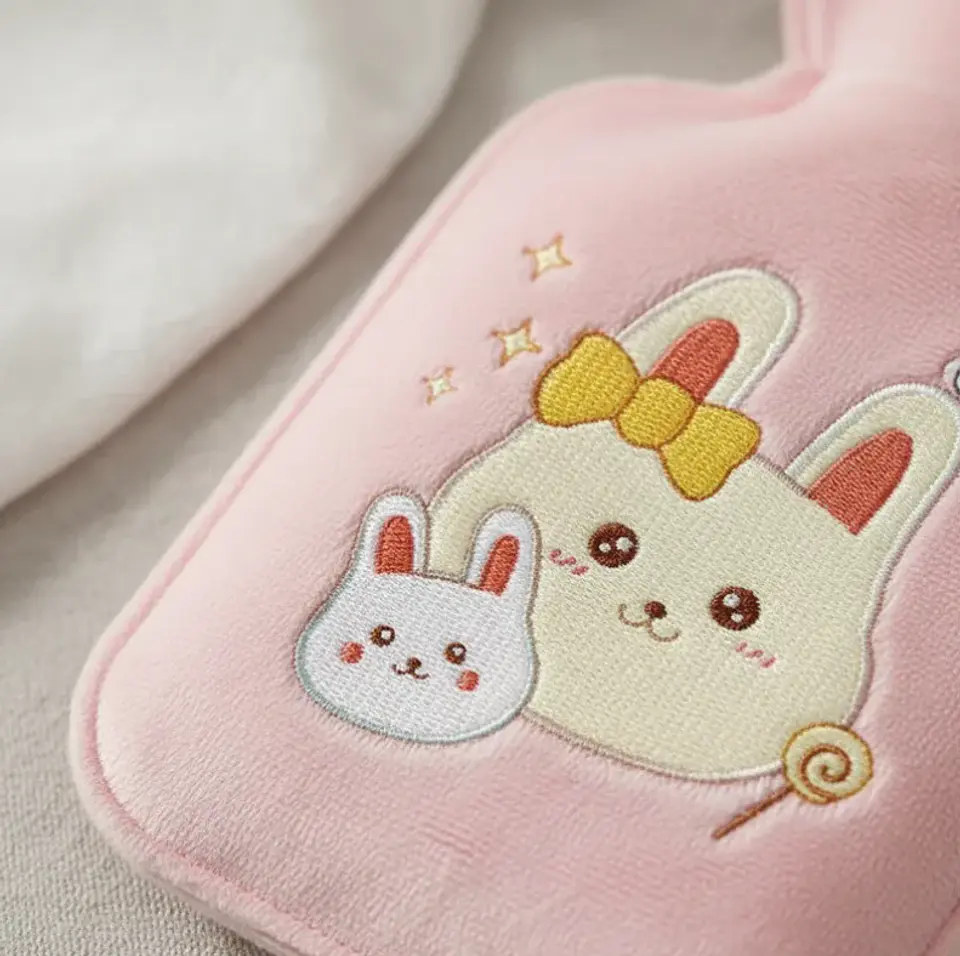 Guatero De Mano 300ml Con Funda De Felpa Diseños Kawaii  12pcs 5