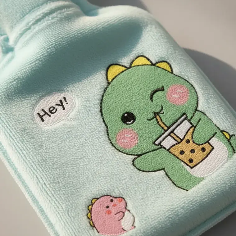 Guatero De Mano 300ml Con Funda De Felpa Diseños Kawaii  12pcs 6