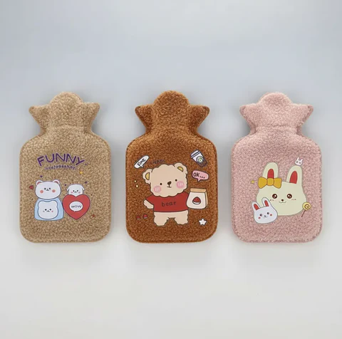 Set 12 Guatero Bolsa De Agua Caliente Funda Peluche 