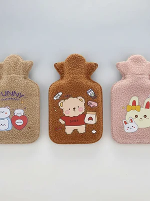 Set 12 Guatero Bolsa De Agua Caliente Funda Peluche 