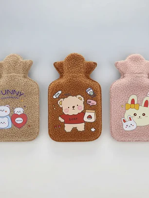 Set 12 Guatero Bolsa De Agua Caliente Funda Peluche 