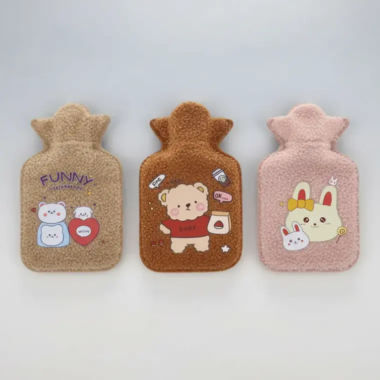 Set 12 Guatero Bolsa De Agua Caliente Funda Peluche  1