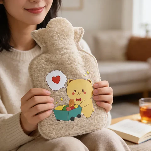 Set 12 Guatero Bolsa De Agua Caliente Funda Peluche 