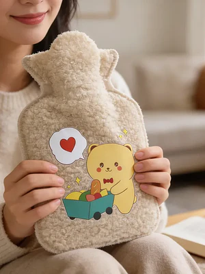 Set 12 Guatero Bolsa De Agua Caliente Funda Peluche 