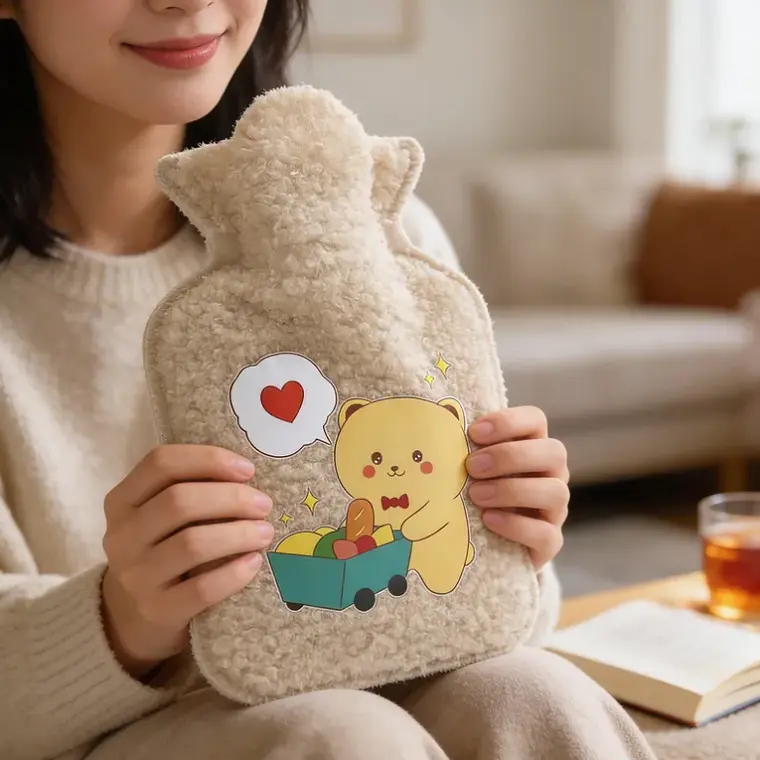 Set 12 Guatero Bolsa De Agua Caliente Funda Peluche  2