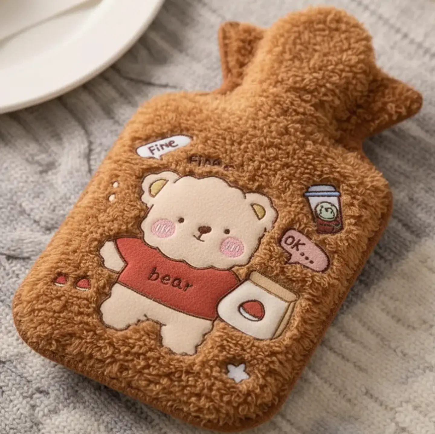 Set 12 Guatero Bolsa De Agua Caliente Funda Peluche  5