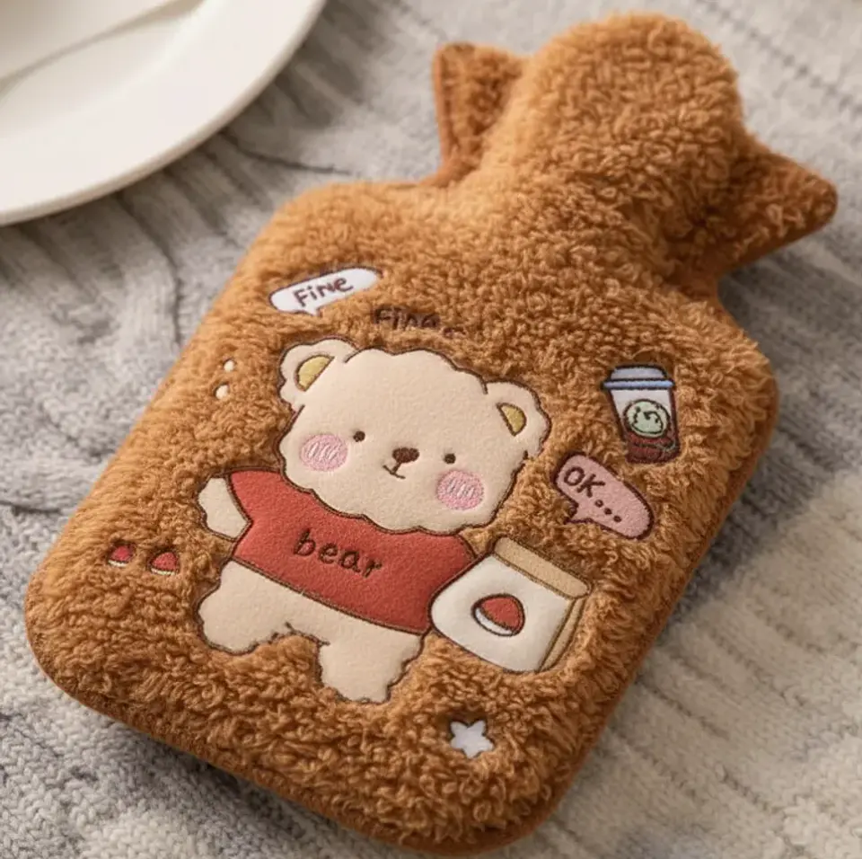 Set 12 Guatero Bolsa De Agua Caliente Funda Peluche  5