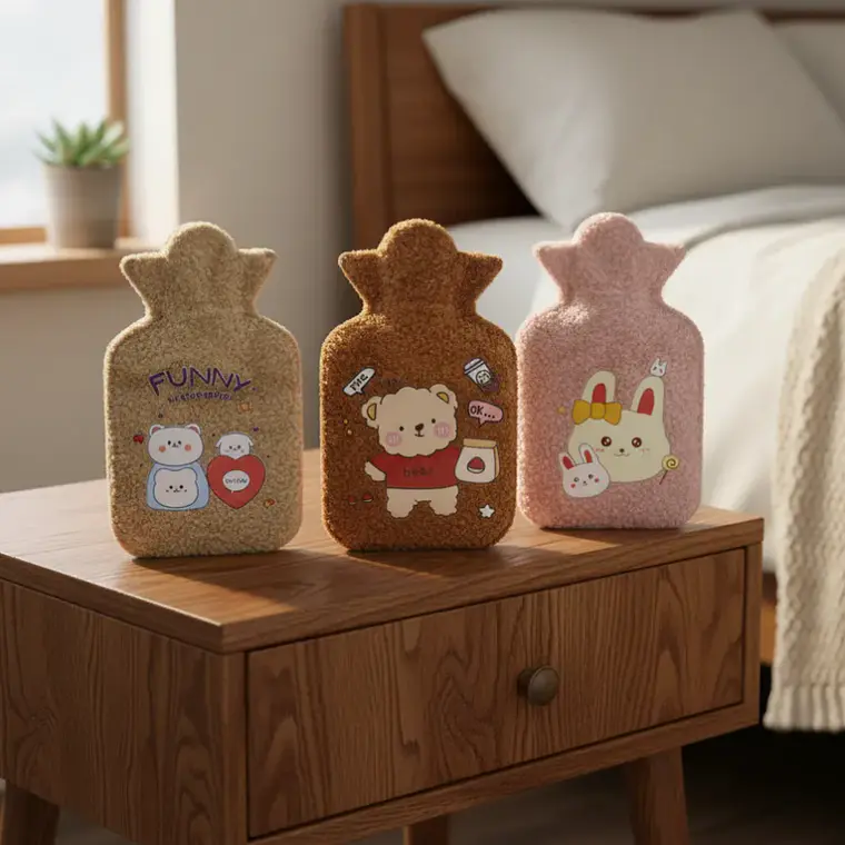 Set 12 Guatero Bolsa De Agua Caliente Funda Peluche  6