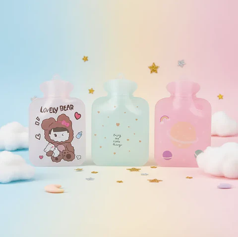 Pack x12 Guatero De Mano Kawaii 600ml Diseños