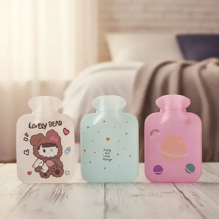 Pack x12 Guatero De Mano Kawaii 600ml Diseños 3