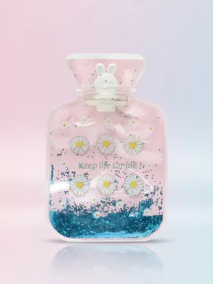 Set 12 Guatero De Mano 500ml Con Glitter Diseños Infantiles