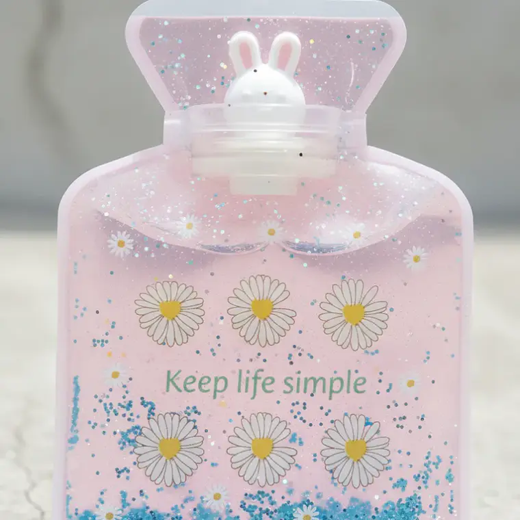 Set 12 Guatero De Mano 500ml Con Glitter Diseños Infantiles 2