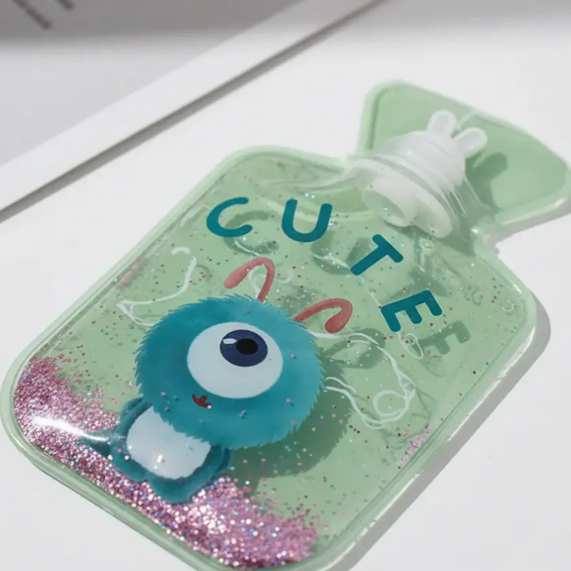 Set 12 Guatero De Mano 500ml Con Glitter Diseños Infantiles 3